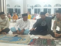 ‎Bhabinkamtibmas Hadiri Peringatan Isra Mi’raj di Masjid Ubbad Desa Melle, Sampaikan Pesan Kamtibmas