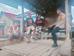Aktif Pelihara Kamtibmas, Aiptu Baso Halim Sambangi Satkamling Maccedde