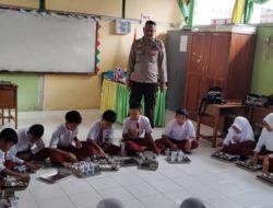 Kanit Binmas Polsek Barebbo Monitor Program Makan Bergizi Gratis di Sekolah