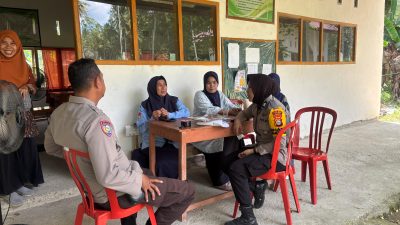 Kanit Binmas Polsek Barebbo Koordinasi dengan Guru MA Al Hidayah Bakke Terkait Sosialisasi Penerimaan Polri 2026