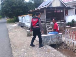 Polsek Cenrana Laksanakan Patroli, Sapa dan Berikan Pesan Kamtibmas kepada Warga