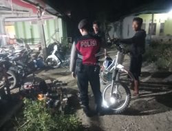 Antisipasi Gangguan Kamtibmas di Malam Hari, Unit Samapta Polsek Cenrana Laksanakan Patroli