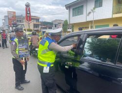 Hari Pertama Ops Keselamatan Pallawa 2026, Satlantas Polres Bone Turun ke Jalan Lakukan Sosialisasi  