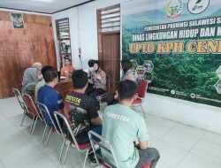 Kanit Binkamsa Satbinmas Polres Bone Laksanakan Silaturahmi dan Koordinasi di UPTD KPH Cenrana