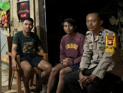 Jaga Kamtibmas Kondusif, Anggota Jaga Polsek Salomekko Laksanakan Patroli Malam
