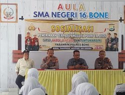 Polsek Awangpone Sosialisasikan Penerimaan Terpadu Anggota Polri T.A. 2026 di SMAN 16 Bone