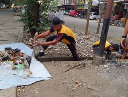 Wakapolres Bone Pimpin Korve Gabungan Polres dan Brimob, Dukung Penanganan Sampah Nasional
