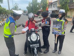 Satlantas Polres Bone Gencarkan Edukasi Keselamatan Untuk Para Pengguna Jalan