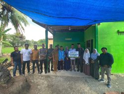 Bripka Idrus Hadiri Peresmian Rencana Tata Letak Bedah Rumah Warga