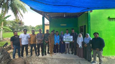 Bripka Idrus Hadiri Peresmian Rencana Tata Letak Bedah Rumah Warga