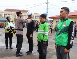 Pimpin Apel Ojol Kamtibmas Mappatabe, Kapolres Bone Ajak Bersinergi Jaga Keamanan