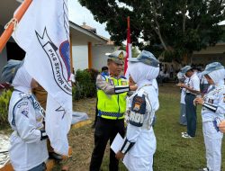 Ops Keselamatan, Polantas Bone Lantik PKS SMKN 2, Tanamkan Disiplin Lalu Lintas