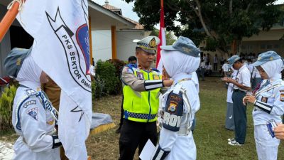Ops Keselamatan, Polantas Bone Lantik PKS SMKN 2, Tanamkan Disiplin Lalu Lintas