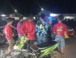 Upaya Harkamtibmas, Polsek Kahu Polres Bone Rutin Lakukan Patroli Malam