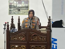Kapolsek Lamuru Bacakan Sambutan Bupati Bone dan Sampaikan Imbauan Kamtibmas pada Safari Ramadhan