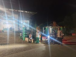 Polsek Awangpone Laksanakan Pengamanan Sahalat Tarawih di Masjid Nurul Hidayah Kelurahan Macope