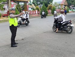 Ramadhan Tetap Tertib, Pengaturan Lalu Lintas Digencarkan di Wilayah Hukum Polsek Tanete Riattang