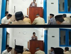 Kanit Binkamsa Sat Binmas Polres Bone Berikan Ceramah dan Himbauan Kamtibmas di Masjid Miftahu Sa’ada