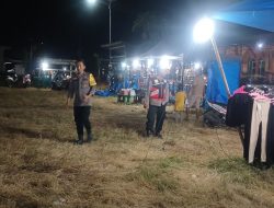 Lakukan Patroli Malam, Personel Polsek Cenrana Sambangi Pasar Malam