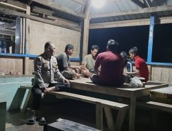 Warga Lingkungan Cabalu didampingi Bripka Wiwin Susanto Jaga Keamanan Bersama