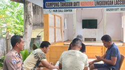 Aiptu Arwin Lakukan Monitoring Pos Satkamling Laccokkong, Tingkatkan Peran Aktif Warga