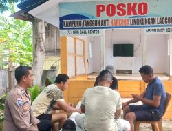Aiptu Arwin Lakukan Monitoring Pos Satkamling Laccokkong, Tingkatkan Peran Aktif Warga