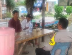 Wujudkan Lingkungan Aman, Aiptu Ulpiadi Keliling Wilayah Binaan Temui Warga