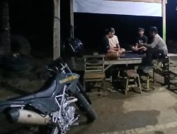  Cegah Aksi Kriminal, Polsek Patimpeng Laksanakan Patroli Malam Rutin