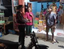 Cegah Gangguan Keamanan di Malam Hari, Unit Samapta Polsek Cenrana Gelar Patroli Dialogis