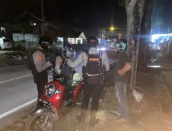Patroli Malam Samapta Polres Bone Pastikan Kota Watampone Aman di Malam Hari