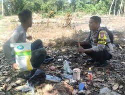 Dukung Ketahanan Pangan, Bhabinkamtibmas Polsek Tanete Riattang Sambangi Petani Jagung