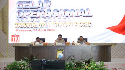 Gelar Operasional Triwulan I Tahun 2026, Kapolda Sulsel Tekankan Evaluasi dan Peningkatan Kinerja
