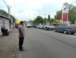 Personil Polsek Ulaweng Lakukan Pemantauan di SPBU Pertamina