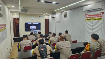 Sat Binmas Polres Bone Ikuti Zoom Anev Bhabinkamtibmas dari Korbinmas Mabes Polri