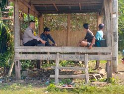 Kunjungan Rutin Bhabinkamtibmas di Pos Satkamling, Wujud Kepedulian Terhadap Keamanan Lingkungan