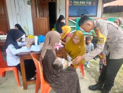 Pendampingan Posyandu, Aiptu Baso Halim Dorong Kesehatan Anak di Bajoe
