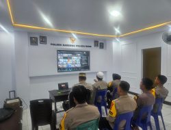 Kanit Binmas Polsek Barebbo Pimpin Zoom Meeting Anev Kinerja Bhabinkamtibmas