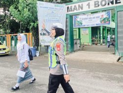 Wujudkan Kamseltibcarlantas, Satlantas Polres Bone Gelar Commander Wish Pagi