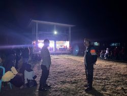 Polsek Awangpone Laksanakan Pengamanan Pentas Seni Mahasiswa di Desa Unra