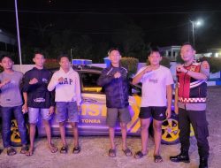 Rutin Patroli Malam Hari,  Polsek Tonra : Demi Jaga Situasi Kamtibmas dan Antisipasi Bali  