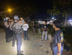  Pastikan Kota Watampone Aman di Malam Hari, Samapta Polres Bone Tingkatkan Patroli Malam 