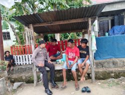 Bhabinkamtibmas Desa Tebba Briptu Irfan Rahman Laksanakan Kegiatan Sambang