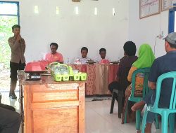 Bhabinkamtibmas Polsek Bontocani Brigpol A. Takwa Laksanakan Pembinaan Keamanan di Desa Lamoncong
