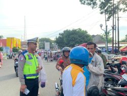 Polantas Menyapa, Satlantas Polres Bone Gelar Sosialisasi Keselamatan Berkendara