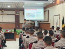 Pelatihan Fungsi Teknis Binmas kepada Siswa Latja Diktuk Bintara T.A. 2026 di Aula Polres Bone
