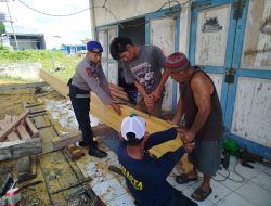 Pererat Hubungan dengan Masyarakat, Satpolairud Polres Bone Kembali Lakukan Kegiatan Polisi Penolong