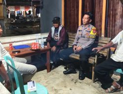 Sambangi Desa Binaan, Pak Bhabin Koordinasi bersama Kades dan Tomas Bahas Kamtibmas