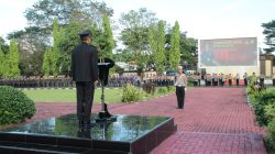 Peringati Harkitnas ke-118, Polda Sulsel Gelar Upacara Pengibaran Bendera Merah Putih