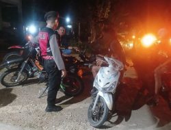 Antisipasi Gangguan Kamtibmas, Personel Samapta Polsek Cenrana Laksanakan Patroli Malam