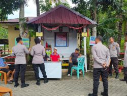 Sat Binmas Polres Bone Sambangi Awak Satkamling di Kelurahan Apala